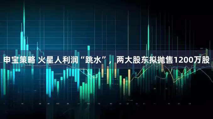 申宝策略 火星人利润“跳水”，两大股东拟抛售1200万股